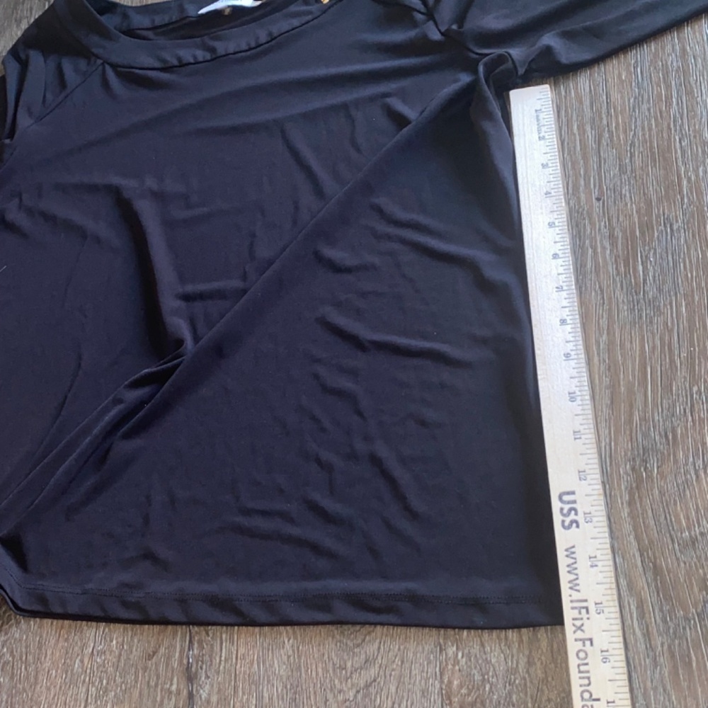 Calvin Klein size 0X black blouse top - Picture 7 of 12